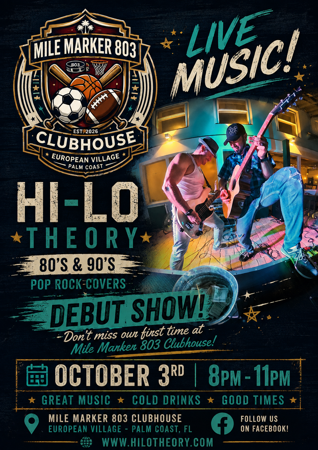 Hi-Lo Theory Debut Show — Live Music at Mile Marker 803